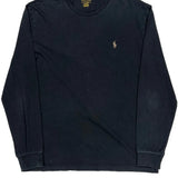 Classic Fit Polo By Ralph Lauren Long Sleeve T-Shirt - Large Black Cotton
