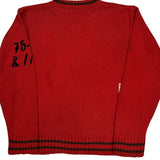 1983 Morecambe Unbranded College Sweater - Large Red Cotton