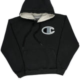 Champion Hoodie - Large Black Cotton Blend