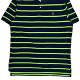 Polo By Ralph Lauren Striped Polo Shirt - XL Green Cotton