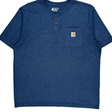 Carhartt T-Shirt - XL Blue Cotton