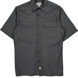 Carhartt Short Sleeve Shirt - Medium Grey Polyester Blend