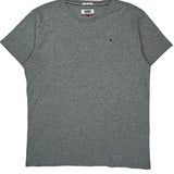 Tommy Jeans T-Shirt - Medium Grey Cotton