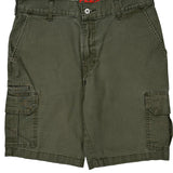 Dickies Cargo Shorts - 34W 10L Green Cotton Blend