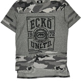 Ecko Unltd Camo T-Shirt - Medium Gray Cotton
