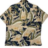 Surfing Go Barefoot Graphic Hawaiian Shirt - Large Multicoloured Cotton Blend