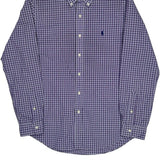 Ralph Lauren Checked Shirt - Medium Blue Cotton