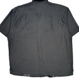 Tommy Bahama Tall Hawaiian Shirt - XL Black Silk