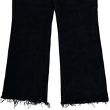 Levis Flared Jeans - 26W UK 6 Black Cotton