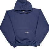 K132 Carhartt Hoodie - Large Navy Cotton Blend