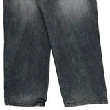 Avirex Wide Leg Graphic Jeans - 33W 28L Gray Cotton