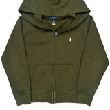 Age 8 Polo By Ralph Lauren Hoodie - Small Green Cotton