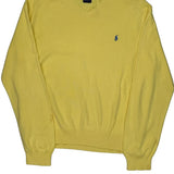 Polo By Ralph Lauren Sweater - Large Yellow Cotton