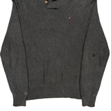 Tommy Hilfiger Sweater - Large Gray Cotton Blend