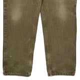 Carhartt Flannel Lined Pants - 34W 33L Brown Cotton