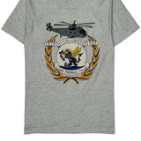 Single Stitch Hs-9 Sea Griffins Fruit Of The Loom Graphic T-Shirt - Small Gray Cotton Blend