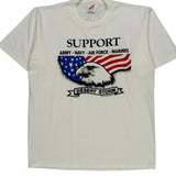 Desert Storm Jerzees Graphic T-Shirt - Large White Cotton