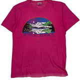 Mendenhall Glacier Fruit Of The Loom Graphic T-Shirt - Medium Pink Cotton
