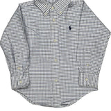 Age 3 Ralph Lauren Checked Shirt - 2XS Blue Cotton
