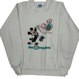 Walt Disney World 20Th Anniversary Disney Graphic Sweatshirt - XL White Cotton
