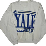 Yale Bulldogs Hanes College Sweatshirt - Large White Cotton