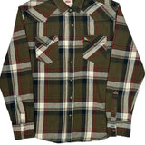 Levis Checked Flannel Shirt - Medium Red Cotton