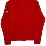 Tommy Hilfiger Spellout Zip Up - XL Red Cotton