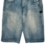 Jack & Jones Denim Shorts - 32W 12L Light Wash Denim