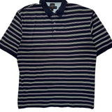 Tommy Hilfiger Striped Polo Shirt - XL Navy Cotton