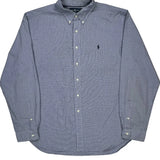 Ralph Lauren Checked Shirt - 2XL Blue Cotton