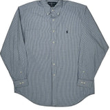 Yarmouth Ralph Lauren Checked Shirt - Large Blue Cotton