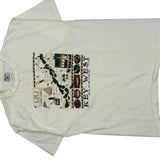 Key West Florida Basix Single Stitch T-Shirt - XL White Cotton