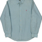 Ralph Lauren Checked Shirt - Large Blue Cotton