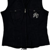Motorcycle Harley Davidson Graphic Vest - Large Black Cotton