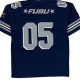 Fubu Football Jersey - 2XL Blue Polyester
