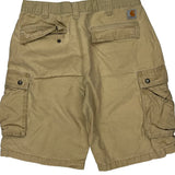 Carhartt Cargo Shorts - 36W 10L Khaki Cotton