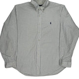 Ralph Lauren Checked Shirt - 2XL Blue Cotton