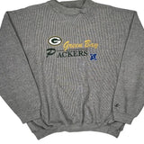 Green Bay Packers Logo Athletics Nfl Sweatshirt - XL Gray Cotton Blend