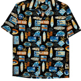 Surf Rider E&K Hawaiian Shirt - Medium Multicoloured Cotton
