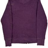 Carhartt Zip Up - Small Purple Cotton Blend