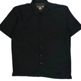 Waterman Collection Quiksilver Short Sleeve Shirt - XL Black Cotton