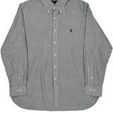 Ralph Lauren Striped Shirt - XL Black & White Cotton