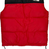 700 Fill The North Face Puffer Vest - Small Red Nylon