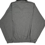 Nike College 1/4 Zip - XL Grey Cotton
