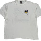 Racing Oneita Graphic T-Shirt - 2XL White Cotton