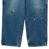 Carhartt Carpenter Jeans - 35W 30L Blue Cotton
