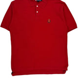 Chaps Ralph Lauren Polo Shirt - Large Red Cotton