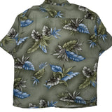 Pierre Cardin Floral Hawaiian Shirt - XL Blue Viscose