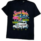 Street Rods Tophalf Single Stitch T-Shirt - XL Black Cotton