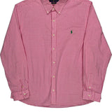 Ralph Lauren Checked Shirt - 2XL Pink Cotton